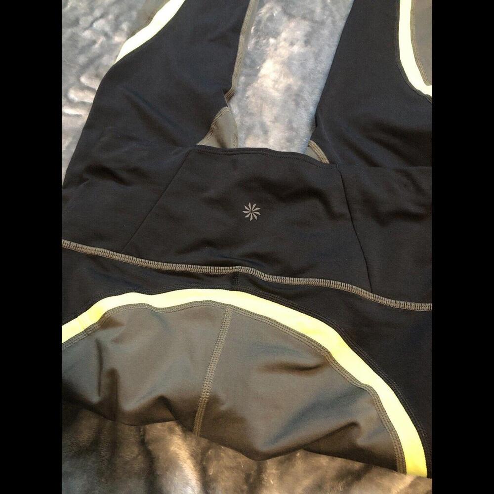 Athleta Spar Colorblock 7/8 Tight Legging Green & Black XS - Picture 4 of 5